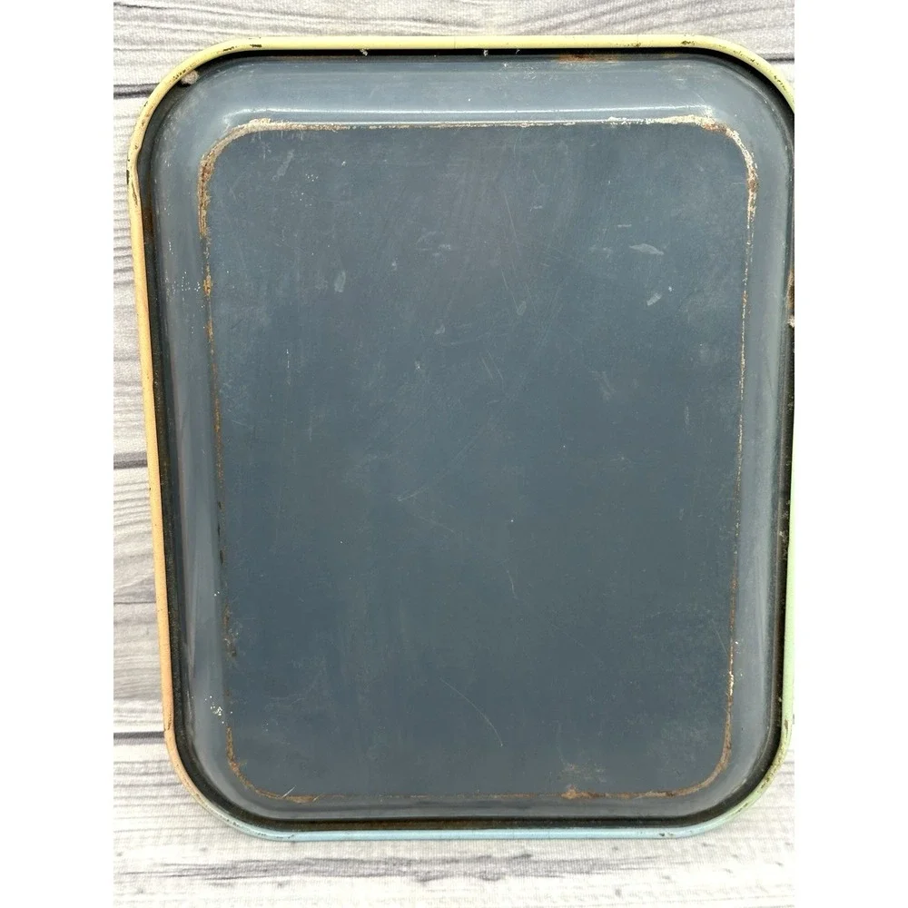 VINTAGE COCA COLA THIRST KNOWS NO‎ SEASON METAL SERVING TRAY   *1